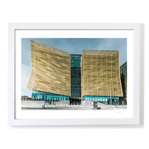 Nua Photography Print Central Bank of Ireland Golden FaÃ§ade, Dublin Docklands Central Bank Ireland Golden FaÃ§ade Print | Nua Photography