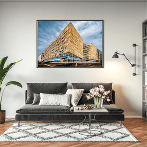 Nua Photography Print Central Bank of Ireland Golden FaÃ§ade, Dublin Docklands Central Bank Golden FaÃ§ade Dublin Docklands Print | Nua Photography