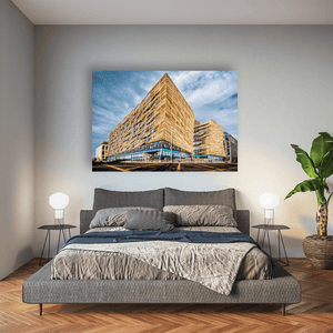 Nua Photography Print Central Bank of Ireland Golden FaÃ§ade, Dublin Docklands Central Bank Golden FaÃ§ade Dublin Docklands Print | Nua Photography