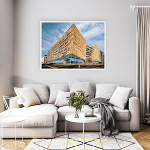 Nua Photography Print Central Bank of Ireland Golden FaÃ§ade, Dublin Docklands Central Bank Golden FaÃ§ade Dublin Docklands Print | Nua Photography