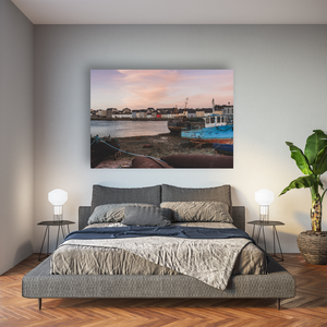 claddagh-boats-sunset-galway-harbour Pano