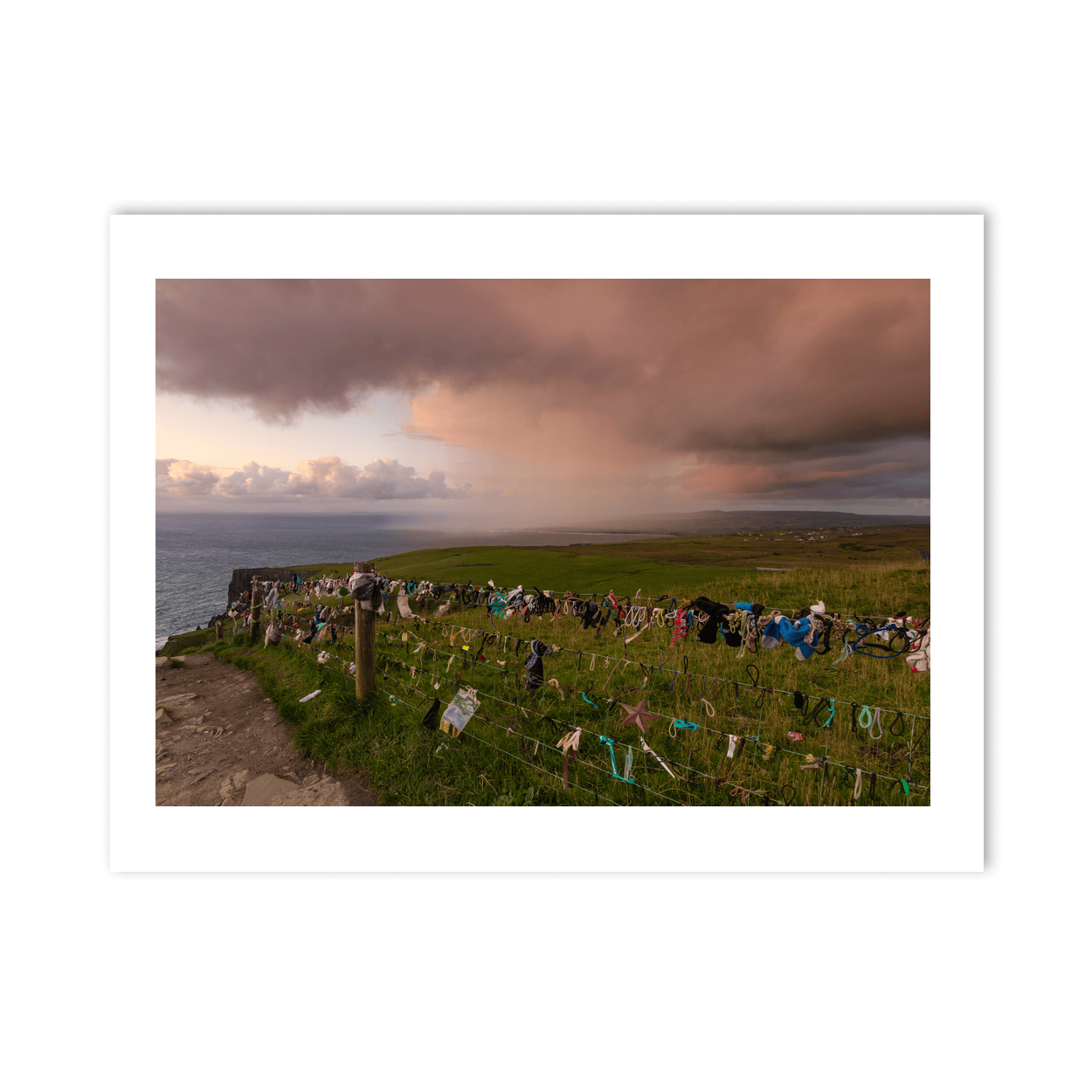 cliffs-of-moher-fence-ribbons-sunset-2 PM