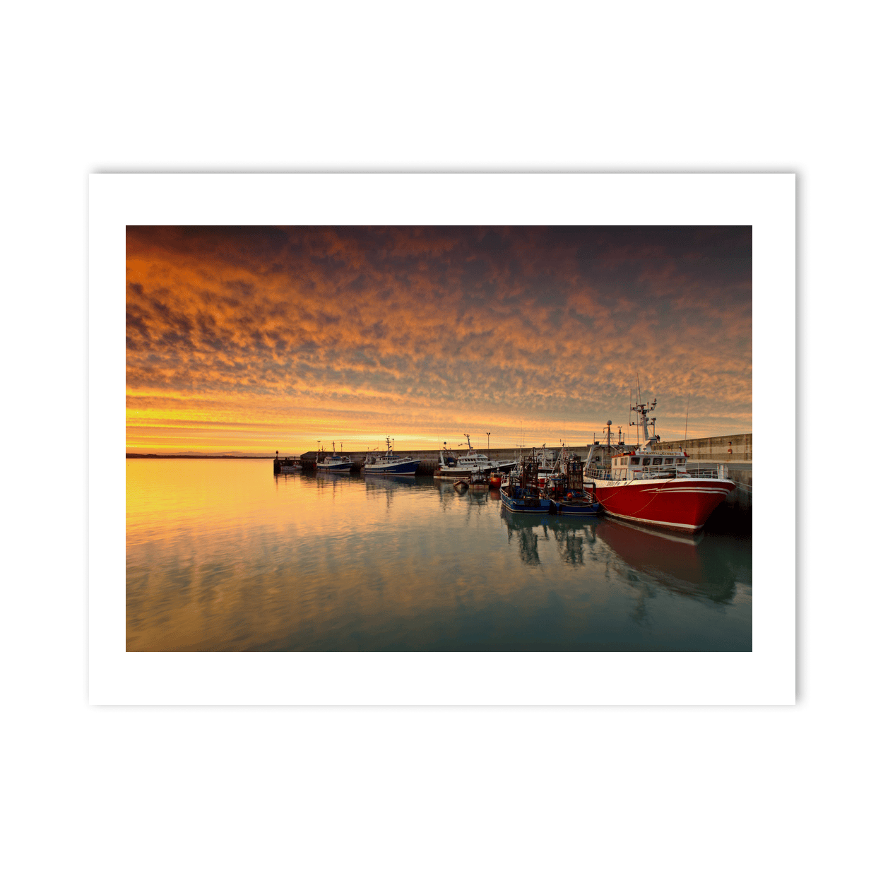clogherhead-harbour-fishing-boats-sunset PM