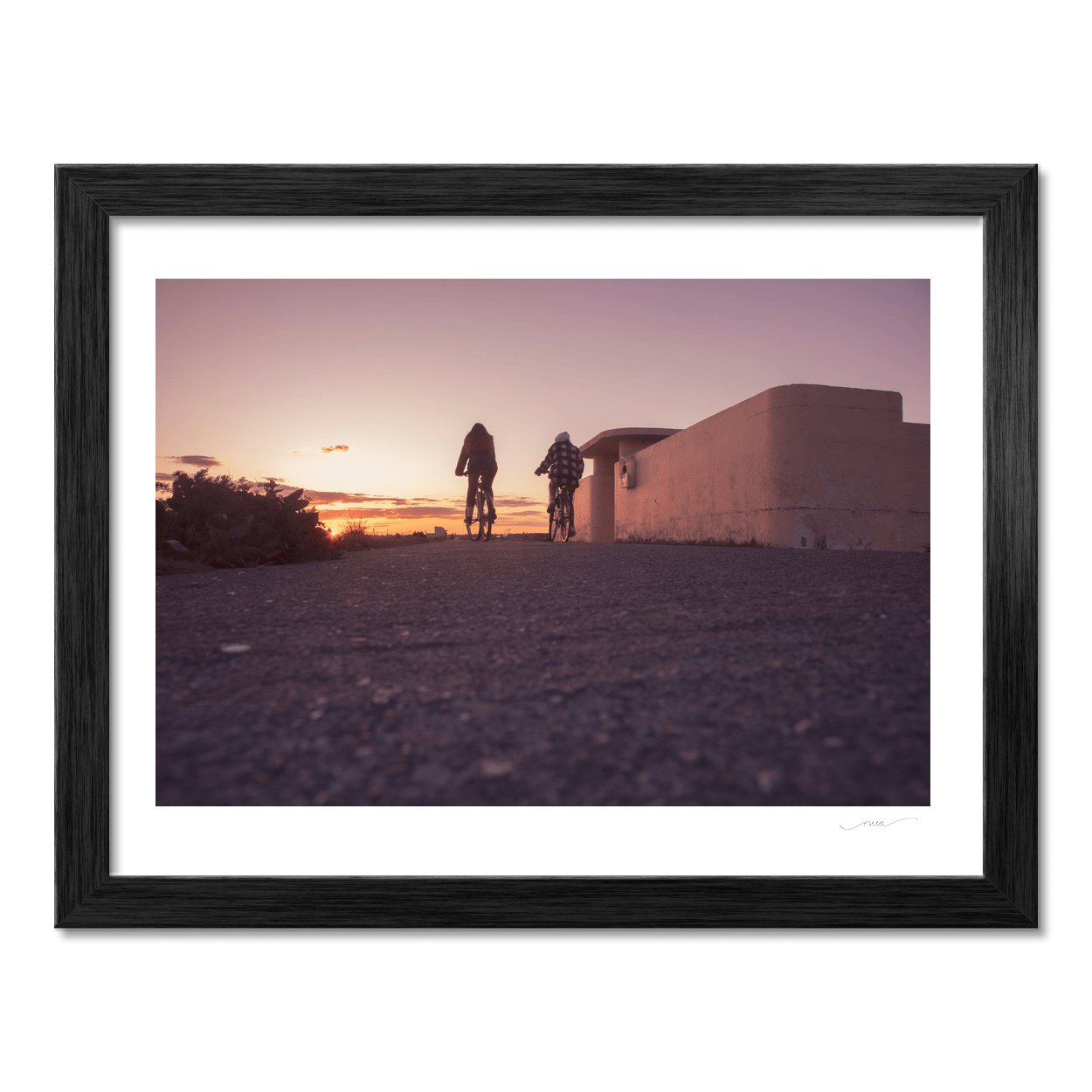 clontarf-cyclists-sunset-silhouette-dollymount PM