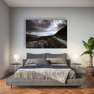 comeragh-mountains-winding-path-dramatic-sky Pano