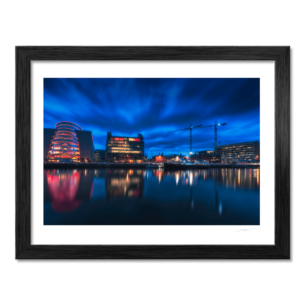 Nua Photography Print Convention Centre Dublin and Docklands Blue Hour Reflections, Co. Dublin Convention Centre Dublin Docklands Blue Hour Print | Nua Photography