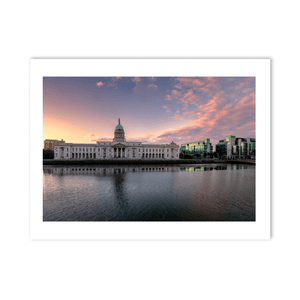 custom-house-river-liffey-sunset-reflection PM
