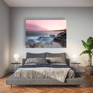dalkey-rocky-shore-pink-sunset-long-exposure Pano