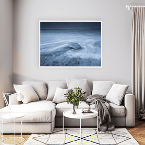 Nua Photography Print Diamond Beach Glacial Ice in Swirling Waves, Iceland Diamond Beach Glacial Ice Swirling Waves Print | Nua Photography