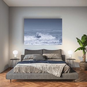 Nua Photography Print Diamond Beach Iceberg in Crashing Waves, Iceland Diamond Beach Iceberg in Crashing Waves Print | Nua Photography