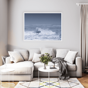 Nua Photography Print Diamond Beach Iceberg in Crashing Waves, Iceland Diamond Beach Iceberg in Crashing Waves Print | Nua Photography