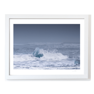 Nua Photography Print Diamond Beach Iceberg in Crashing Waves, Iceland Diamond Beach Iceberg in Crashing Waves Print | Nua Photography