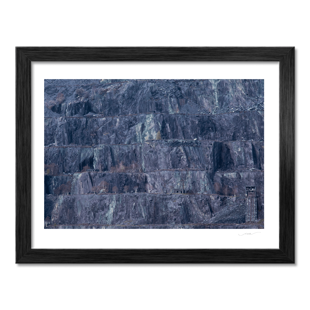 Nua Photography Print Dinorwic Slate Quarry Terraced Walls, Snowdonia Wales Dinorwic Slate Quarry Wales Print | Nua Photography