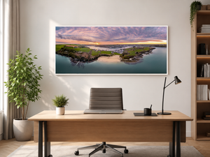 dock-beach-kinsale-aerial-sunset WF-Office