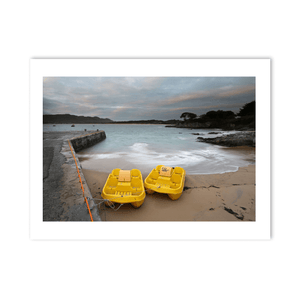 downings-beach-yellow-pedal-boats-moody-sky PM
