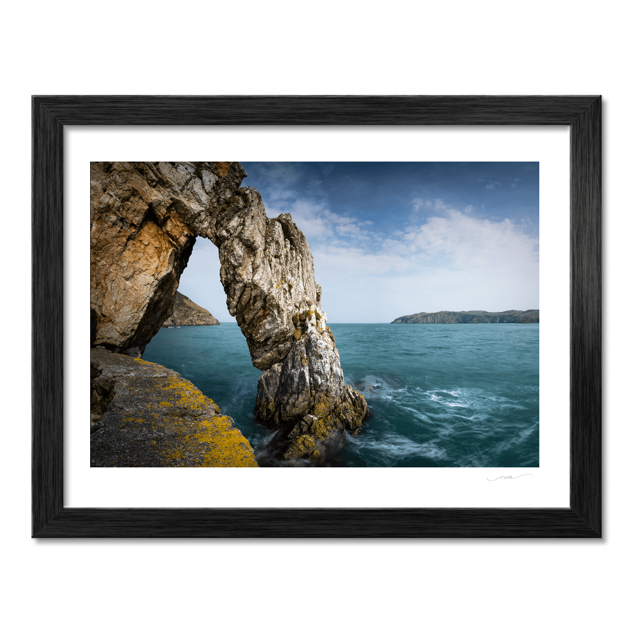 Nua Photography Print Dramatic Sea Arch and Turquoise Waters, Wales Dramatic Sea Arch Turquoise Waters Wales Print | Nua Photography