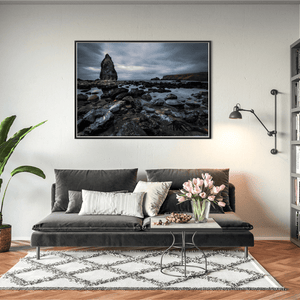 dramatic-sea-stack-rocky-shore-moody-skies BFW