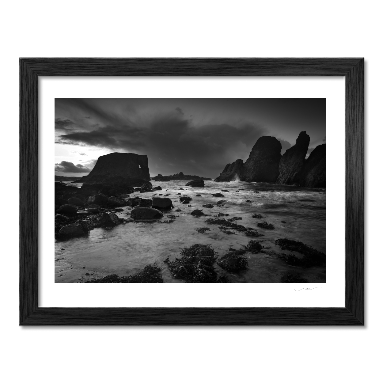dramatic-sea-stacks-stormy-coastline-black-white PM