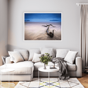 Nua Photography Print Driftwood on South Beach Rush at Twilight, Co. Dublin Driftwood South Beach Rush Twilight Print | Nua Photography