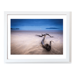 Nua Photography Print Driftwood on South Beach Rush at Twilight, Co. Dublin Driftwood South Beach Rush Twilight Print | Nua Photography