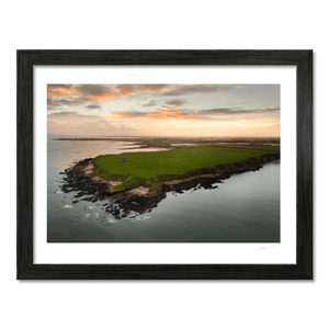Nua Photography Print Drumanagh Headland Looking Towards Rush at Sunset, Co. Dublin Drumanagh Headland Sunset Aerial Print | Nua Photography