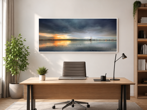 dublin-bay-sunset-poolbeg-chimneys WF-Office