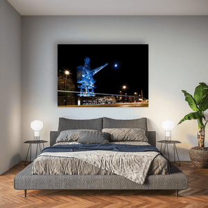 dublin-port-crane-blue-lights-night Pano