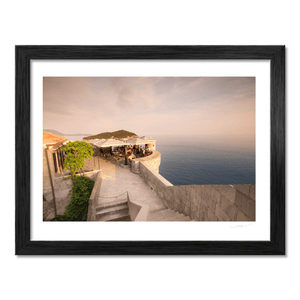 Nua Photography Print Dubrovnik City Walls CafÃ© at Sunset, Croatia Dubrovnik City Walls CafÃ© at Sunset Print | Nua Photography