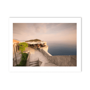 Nua Photography Print Dubrovnik City Walls CafÃ© at Sunset, Croatia Dubrovnik City Walls CafÃ© at Sunset Print | Nua Photography