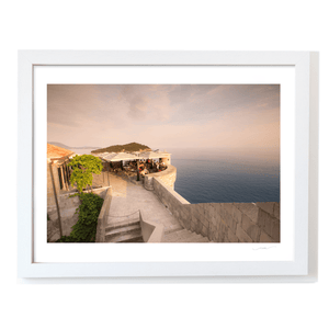 Nua Photography Print Dubrovnik City Walls CafÃ© at Sunset, Croatia Dubrovnik City Walls CafÃ© at Sunset Print | Nua Photography