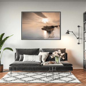 Nua Photography Print Dubrovnik City Walls Sunset Over the Adriatic Sea, Croatia Dubrovnik City Walls Sunset Adriatic View Print | Nua Photography
