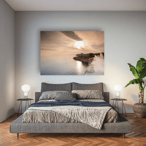 Nua Photography Print Dubrovnik City Walls Sunset Over the Adriatic Sea, Croatia Dubrovnik City Walls Sunset Adriatic View Print | Nua Photography