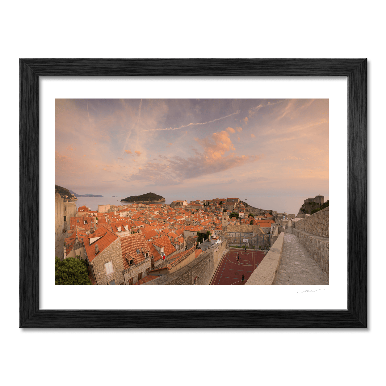 Nua Photography Print Dubrovnik Old Town Rooftops at Sunset, Croatia Dubrovnik Old Town Rooftops at Sunset Print | Nua Photography