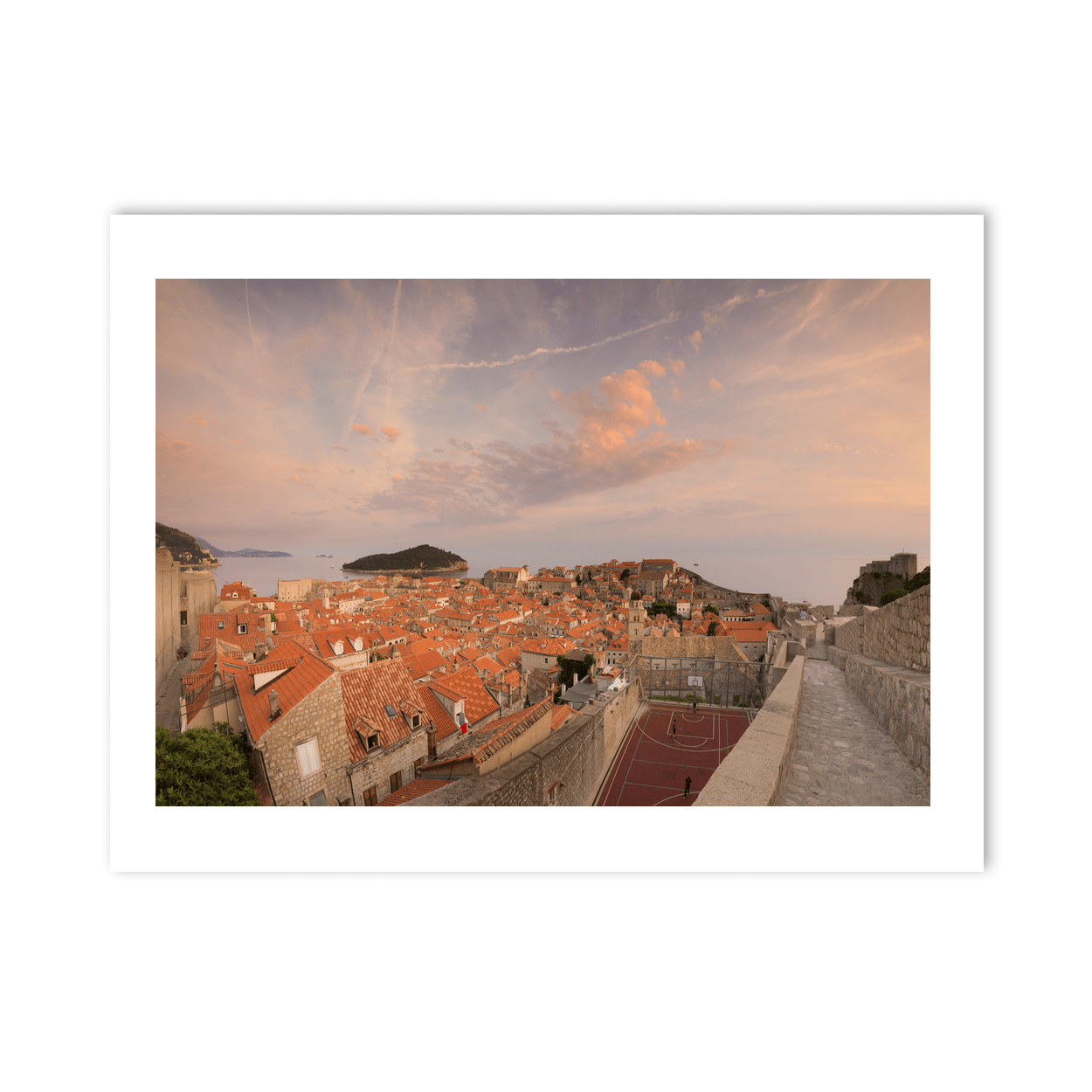 Nua Photography Print Dubrovnik Old Town Rooftops at Sunset, Croatia Dubrovnik Old Town Rooftops at Sunset Print | Nua Photography