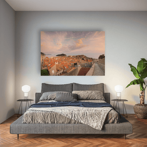 Nua Photography Print Dubrovnik Old Town Rooftops at Sunset, Croatia Dubrovnik Old Town Rooftops at Sunset Print | Nua Photography