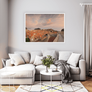 Nua Photography Print Dubrovnik Old Town Rooftops at Sunset, Croatia Dubrovnik Old Town Rooftops at Sunset Print | Nua Photography
