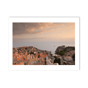 Nua Photography Print Dubrovnik Old Town and Fort Lovrijenac at Sunset, Croatia Dubrovnik Old Town Sunset Print | Nua Photography