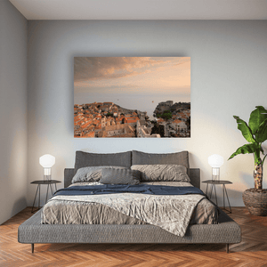 Nua Photography Print Dubrovnik Old Town and Fort Lovrijenac at Sunset, Croatia Dubrovnik Old Town Sunset Print | Nua Photography