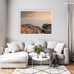 Nua Photography Print Dubrovnik Old Town and Fort Lovrijenac at Sunset, Croatia Dubrovnik Old Town Sunset Print | Nua Photography