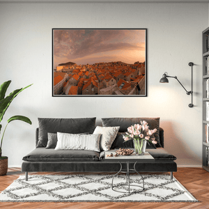 Nua Photography Print Dubrovnik Old Town Sunset Panorama from the City Walls, Croatia Dubrovnik Old Town Sunset Panorama Print | Nua Photography