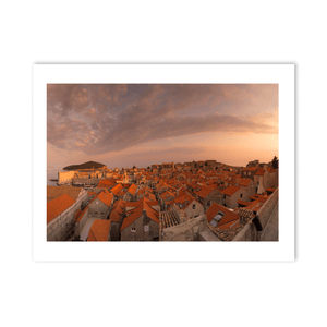 Nua Photography Print Dubrovnik Old Town Sunset Panorama from the City Walls, Croatia Dubrovnik Old Town Sunset Panorama Print | Nua Photography