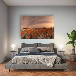 Nua Photography Print Dubrovnik Old Town Sunset Panorama from the City Walls, Croatia Dubrovnik Old Town Sunset Panorama Print | Nua Photography