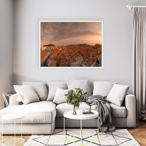 Nua Photography Print Dubrovnik Old Town Sunset Panorama from the City Walls, Croatia Dubrovnik Old Town Sunset Panorama Print | Nua Photography