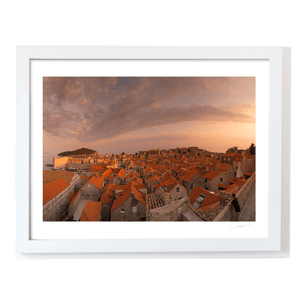 Nua Photography Print Dubrovnik Old Town Sunset Panorama from the City Walls, Croatia Dubrovnik Old Town Sunset Panorama Print | Nua Photography