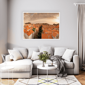 Nua Photography Print Dubrovnik Old Town Terracotta Rooftops at Sunset, Croatia Dubrovnik Old Town Rooftops at Sunset Print | Nua Photography