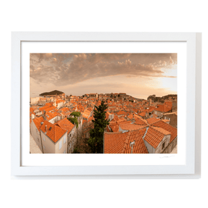 Nua Photography Print Dubrovnik Old Town Terracotta Rooftops at Sunset, Croatia Dubrovnik Old Town Rooftops at Sunset Print | Nua Photography