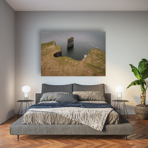 dun-briste-sea-stack-eire-sign-aerial Pano