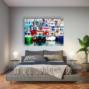 dunmore-east-fishing-boats-colourful-harbour Pano