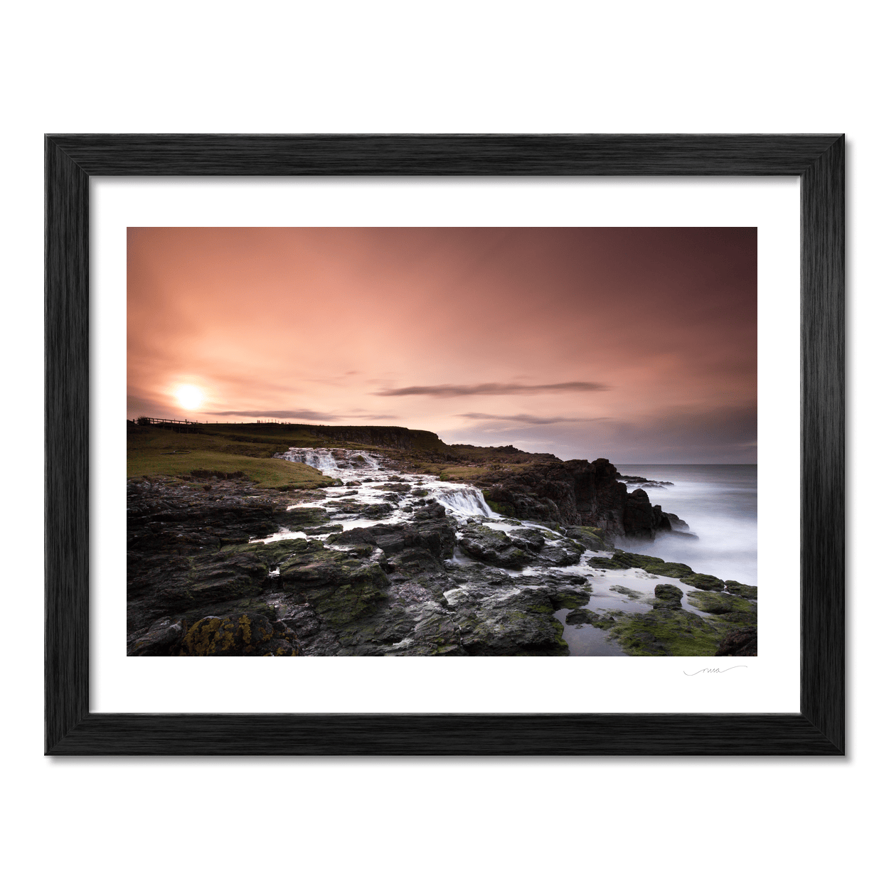 dunseverick-waterfall-sunset-atlantic-coast PM