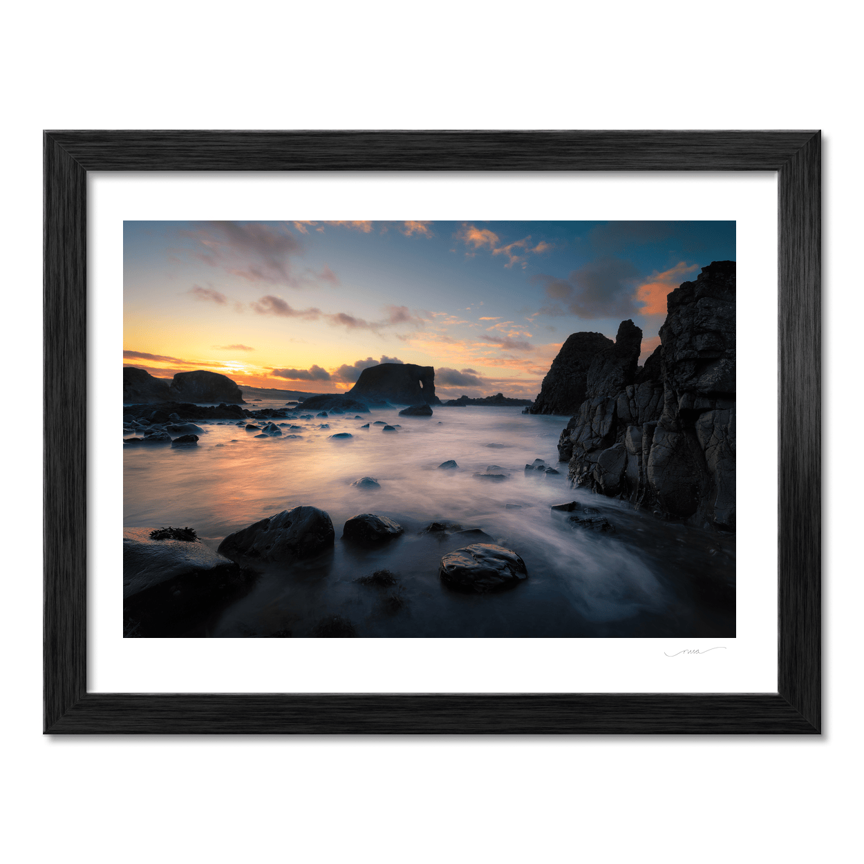 elephant-rock-sea-arch-sunset-ballintoy PM